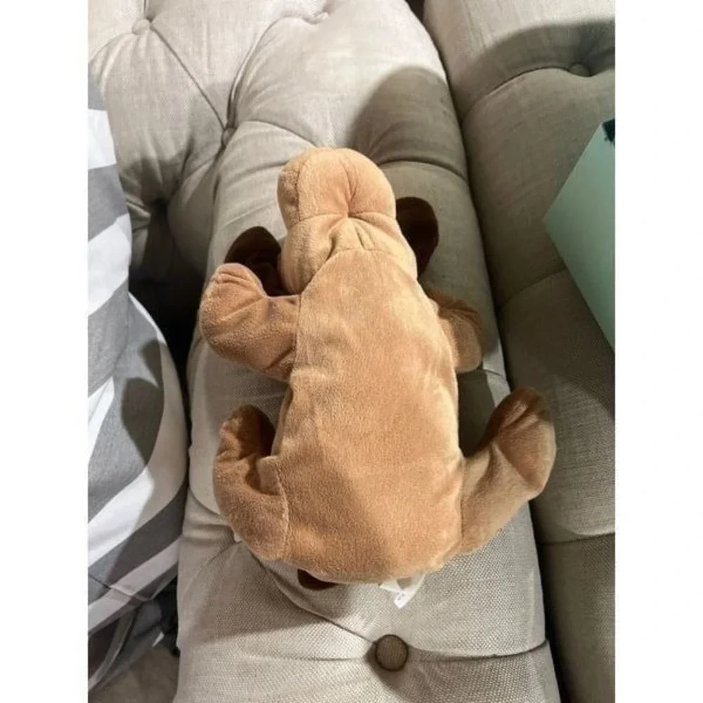 Best Made Toys Tan Brown Puppy Dog‎ Plush w/ Plaid Bow Stuffed Animal Toy 2013